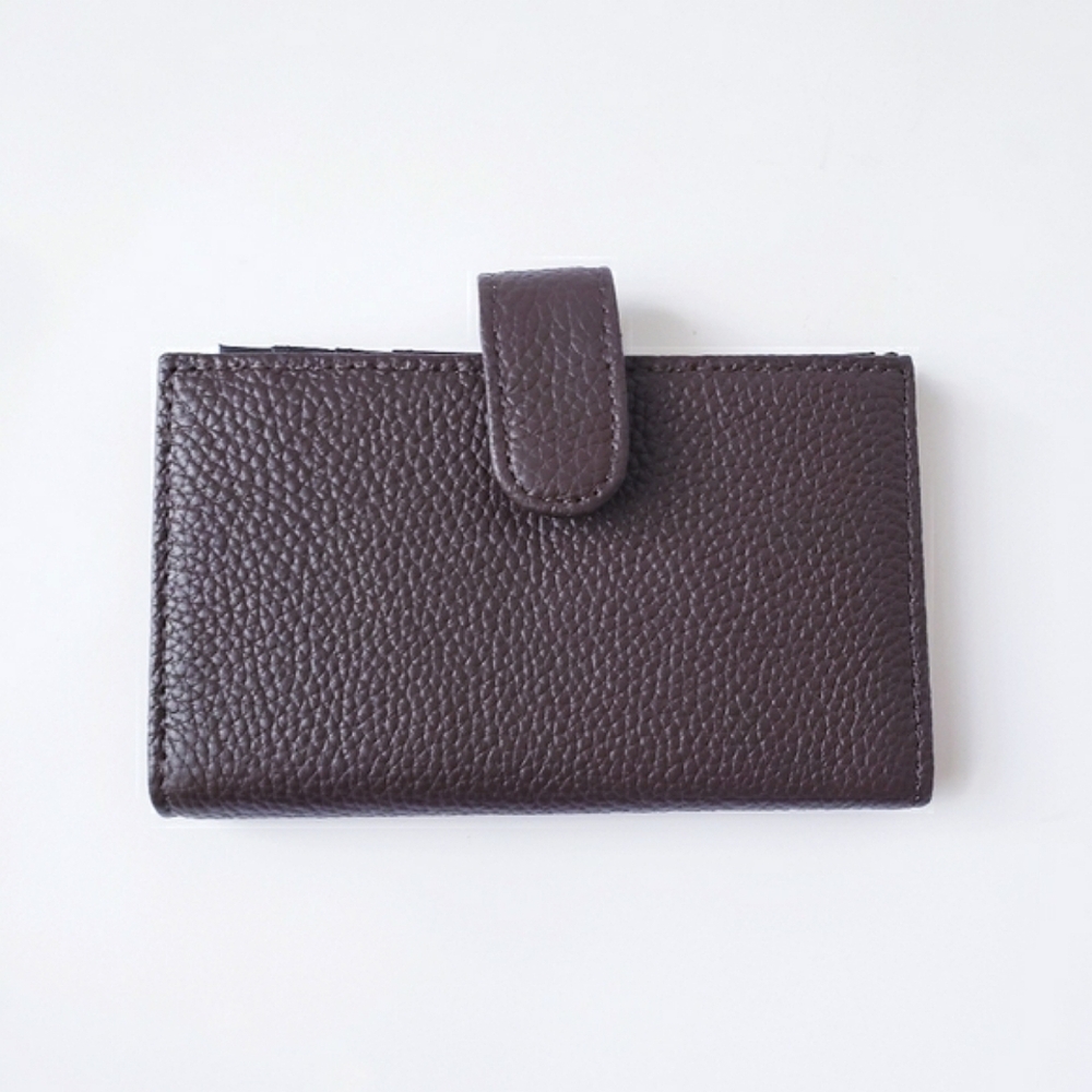 Vintage Brown Leather Credit Card Holder